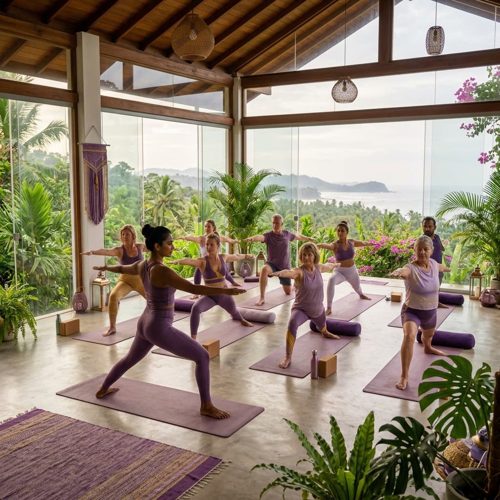 Private yoga session at Manu Life Studio