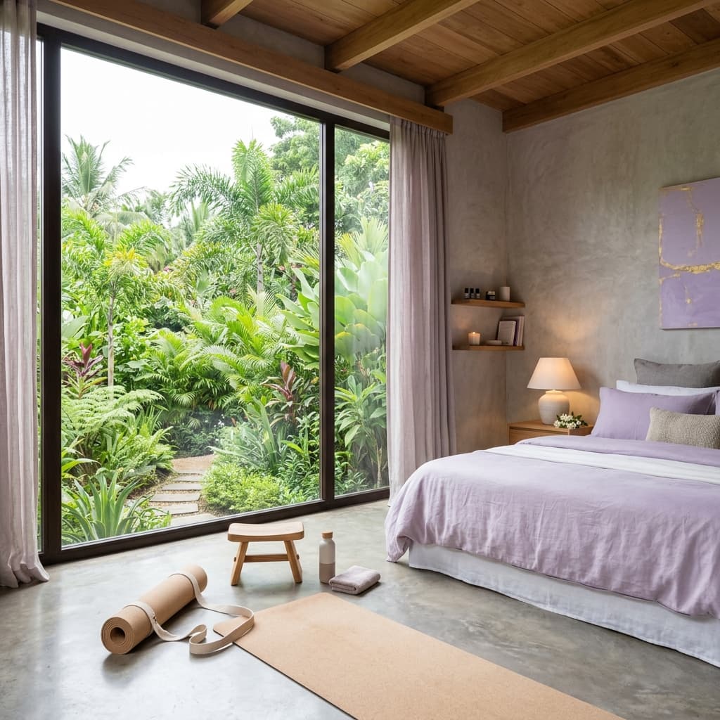 Restorative wellness stay room at Manu Life Studio